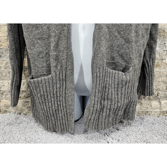 J.Crew Womens Cardigan Wool Cashmere Sweater Pockets Gray Coastal Grandma Size S - Picture 8 of 12